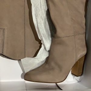 Vince Camuto Taupe Corinne Overtheknee 